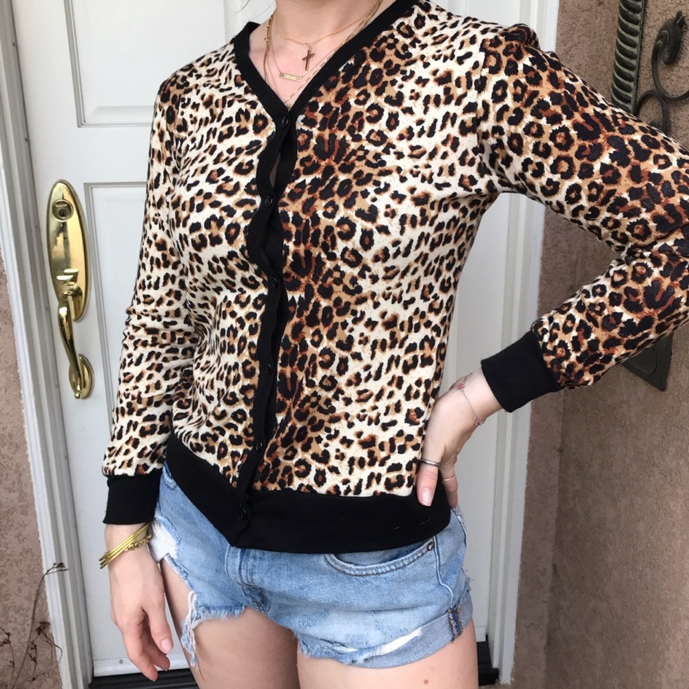 Rock Steady cheetah cardigan